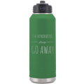 Introverting 32 oz Water Bottle | Green