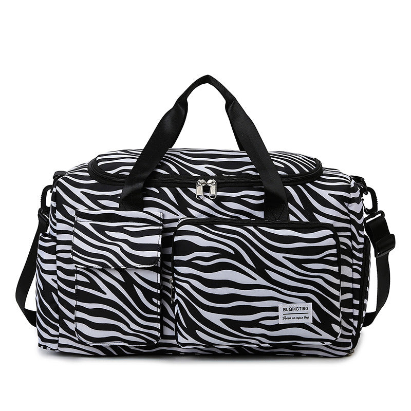 Large Capacity Fitness Tote Bag - Waterproof Travel Gym Bag with Dry-Wet Separation