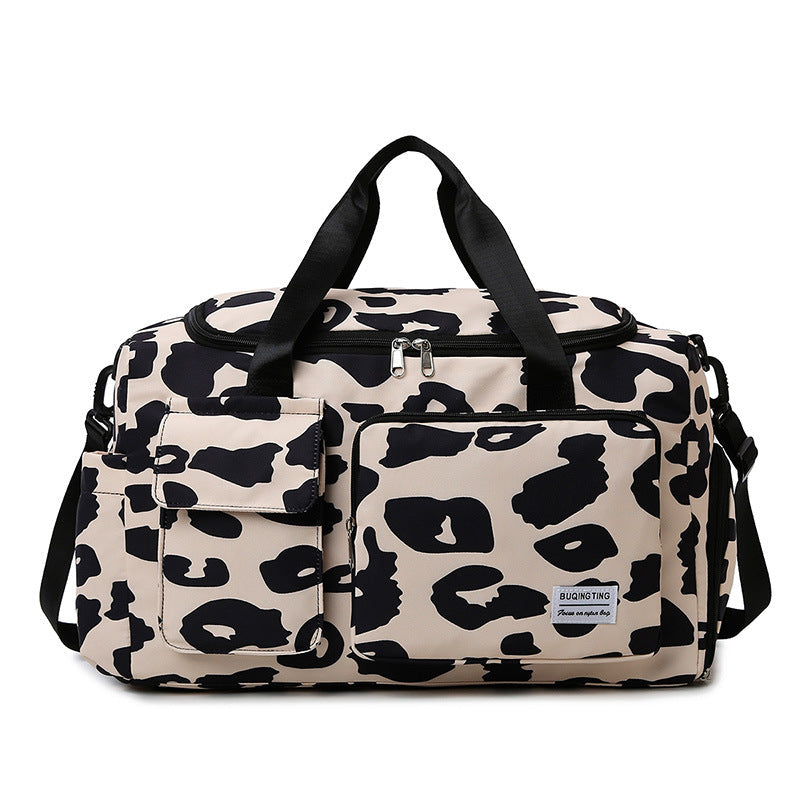 Large Capacity Fitness Tote Bag - Waterproof Travel Gym Bag with Dry-Wet Separation