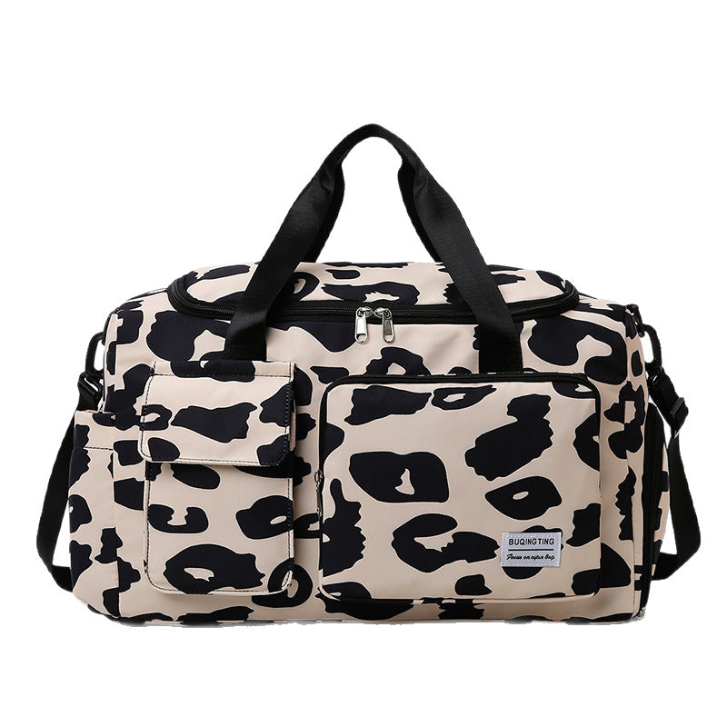 Large Capacity Fitness Tote Bag - Waterproof Travel Gym Bag with Dry-Wet Separation