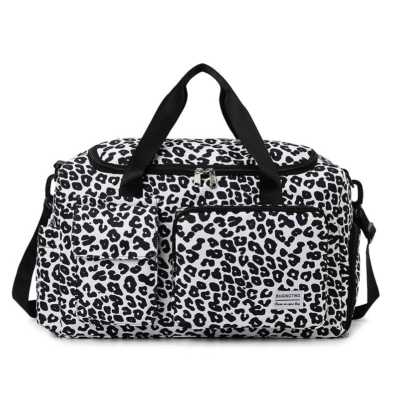 Large Capacity Fitness Tote Bag - Waterproof Travel Gym Bag with Dry-Wet Separation